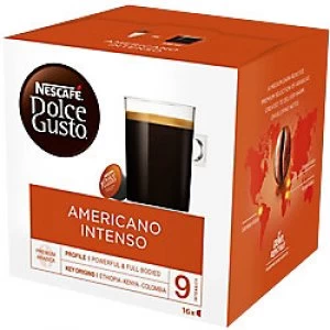 Nescafe Dolce Gusto Americano Intenso Coffee Pods Pack of 16