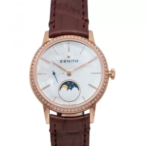 Elite Lady Moonphase Automatic Mother of pearl Dial Diamond Bezel Ladies Watch