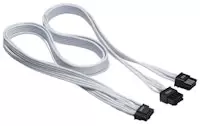 Phanteks 750mm Dual 8pin to 12+4 12VHPWR Adapter Cable (White)