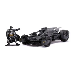 DC Comics - Justice League Justice League Batmobile Die-cast Vehicle and Metal Batman Mini Figure
