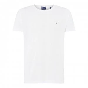 Gant Crew Logo T Shirt - White 110