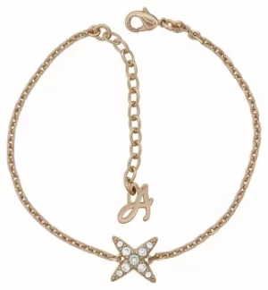 "Adore 4 Point Star Bracelet 6.5-8" Rose Gold Plated 5303131 Jewellery