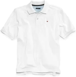 Tommy Hilfiger Boys' Short Sleeve Polo Shirt - Bright White - 7 Years