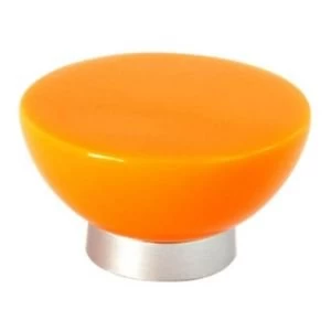 BQ Orange Round Furniture Knob Pack of 1