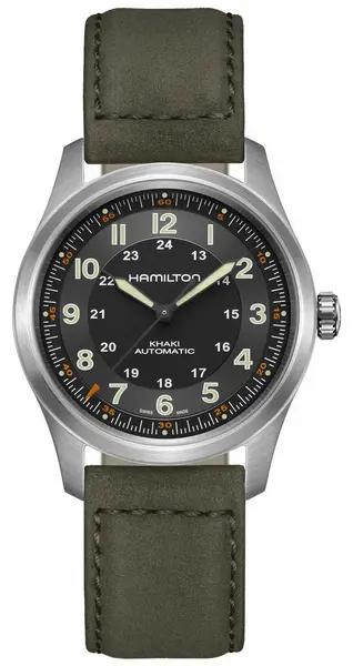 Hamilton H70205830 Khaki Field Titanium 38mm Automatic Black Watch