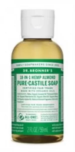 Dr Bronner Organic Almond Castile Liquid Soap 60ml