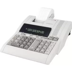 Olympia CPD 3212S Calculator with built-in printer Beige Display (digits): 12 mains-powered (W x H x D) 210 x 68 x 252 mm
