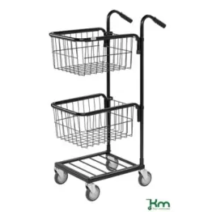 Slingsby Adjustable Mini Mail Distribution Trolleys - 2 Baskets