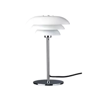Chrome Table Lamp Opal 20cm