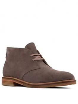 Clarks Clarkdale Suede Desert Boots - Taupe