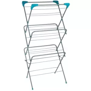 Beldray Three Tier Elegant Clothes Airer, 15 Metre Drying Space, Holds up 15 KG - Grey
