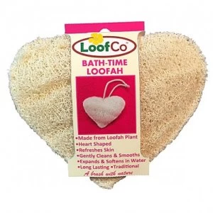 LoofCo Bath-Time Loofah Heart 1 pad
