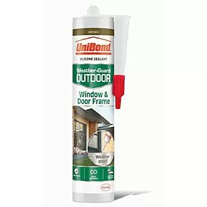 UniBond Super Interior and Exterior Brown Window and Door Frame Sealant 300ml