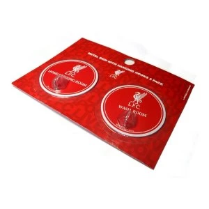 Liverpool Robe Hook Sign 2 Pack