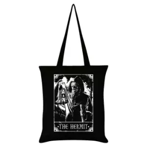 Deadly Tarot The Hermit Tote Bag (One Size) (Black/White)