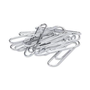 5 Star Office Paperclips Metal Large 33mm Plain Pack 1000