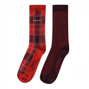Levis 2p Socks - Neon red