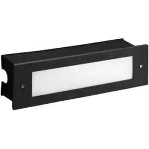 Leds-C4 Micenas - Outdoor LED Recessed Wall Light Black 29.8cm 1140lm 3000K IP65