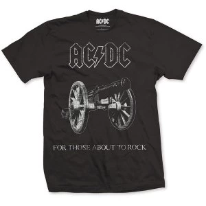 AC/DC - About to Rock Unisex Large T-Shirt - Black