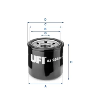 2325800 UFI Oil Filter Oil Spin-On