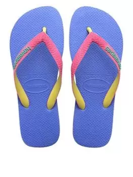 Havaianas Top Mix Flip Flop Sandal, Blue, Size 3-4 Older