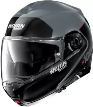 Nolan N100-5 Plus Destinctive N-Com Helmet, black-grey Size M black-grey, Size M