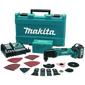 Makita DTM50RM1J3 18V 3.0Ah LXT Li ion Cordless Multi Tool With 30 Accessories