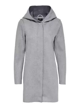 ONLY Hooded Coat Women Grey