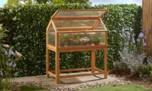Garden Grow Wooden Cold Frame With Legs