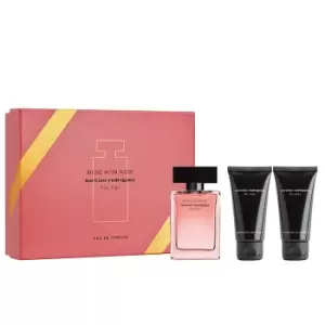 Narciso Rodriguez Musc Noir Rose For Her Gift Set 50ml Eau de Parfum + 50ml Body Lotion + 50ml Shower Gel