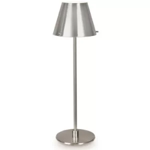 Linea Verdace Jin Floor Lamp With Tapered Shade Satin Nickel