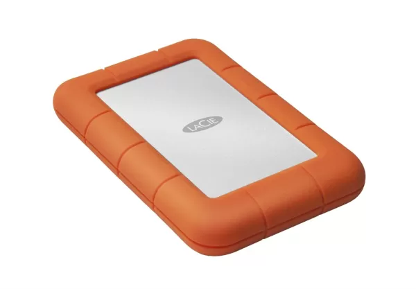 LaCie Rugged Mini External HDD 1000 GB Orange, Silver