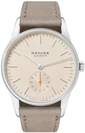 Nomos Glashutte Watch Orion 33 Champagne Sapphire Crystal
