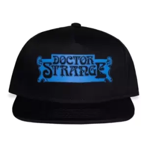 MARVEL COMICS Doctor Strange in the Multiverse of Madness Logo Snapback Baseball Cap, Black (SB521527DSM)