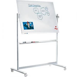 Legamaster Freestanding Magnetic Revolving Whiteboard Enamel Professional 120 x 90 cm