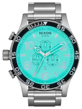 Nixon A083-2084-00 51-30 Chrono Turquoise Chronograph Dial Watch