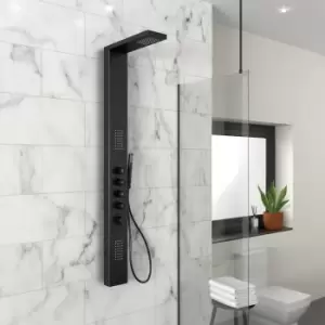 Black Thermostatic Shower Tower with Pencil Handset - Provo