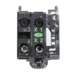 Schneider Electric Harmony XB4 Contact & Light Block - 1NO Green, 24 V ac/dc