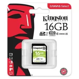 Kingston Canvas Select 16GB SDHC Card SDS16GB KIN27571