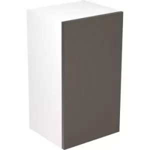 Kitchen Kit Flatpack Slab Kitchen Cabinet Wall Unit Super Gloss 400mm in Graphite MFC