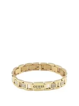 Guess Frontiers Curb Bracelet Gents, Gold, Men