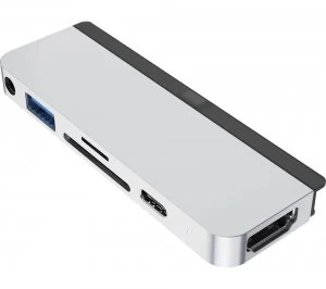 HYPERDRIVE 6-in-1 USB Type-C Connection Hub, Silver