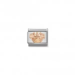 Composable Classic Relief Symbols Stainless Steel Rose Gold King Rat Link 430106/16