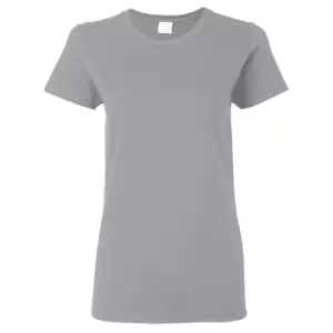 Gildan Ladies/Womens Heavy Cotton Missy Fit Short Sleeve T-Shirt (S) (Sport Grey)