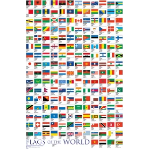 Flags Of the World 2017 Maxi Poster
