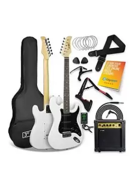 3Rd Avenue Electric Guitar Pack - White
