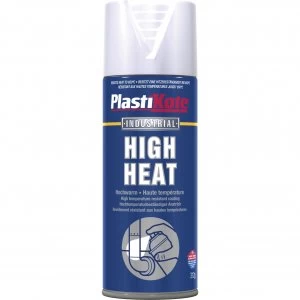 Plastikote High Heat Aerosol Spray Paint White 400ml