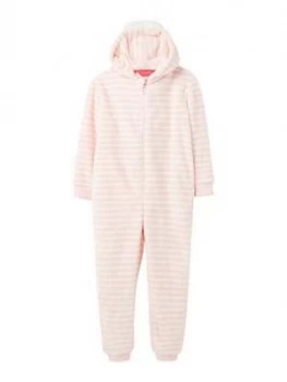 Joules Girls Fleur Unicorn Hooded All-in-One - Pink