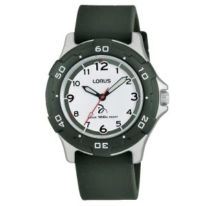 Lorus RRX15GX9 Novak Djokovic Foundation Green Silicone Strap Watch