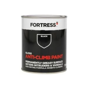 Fortress Black Gloss Anti Climb Paint 750ml
